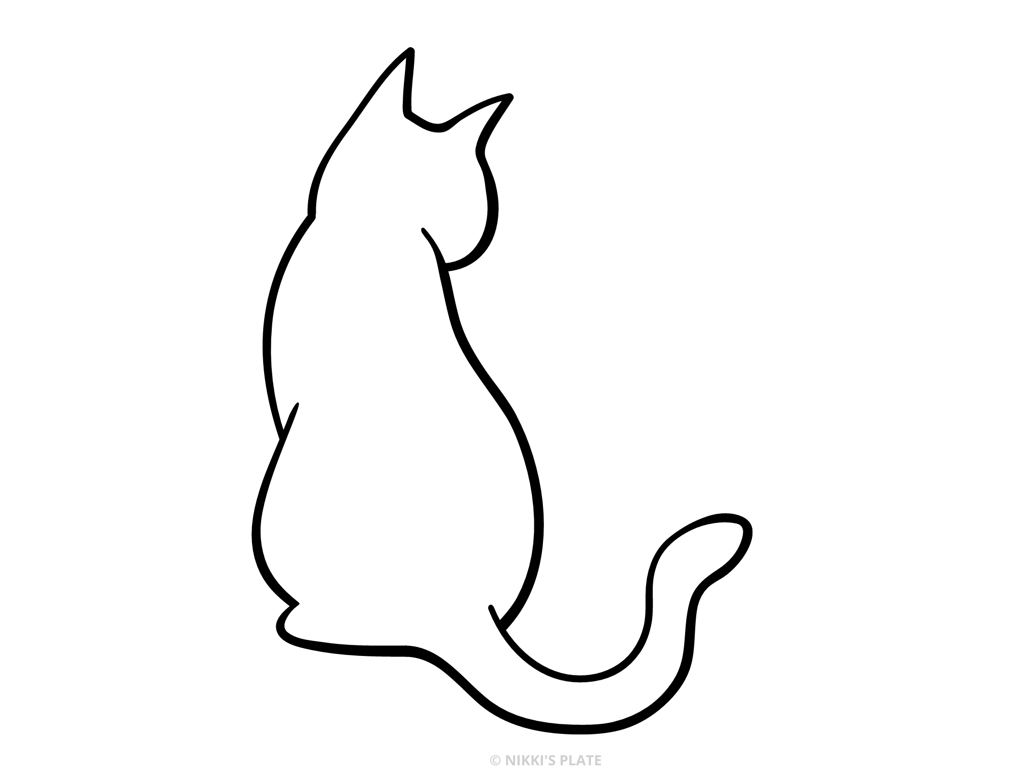 cat head stencil designs