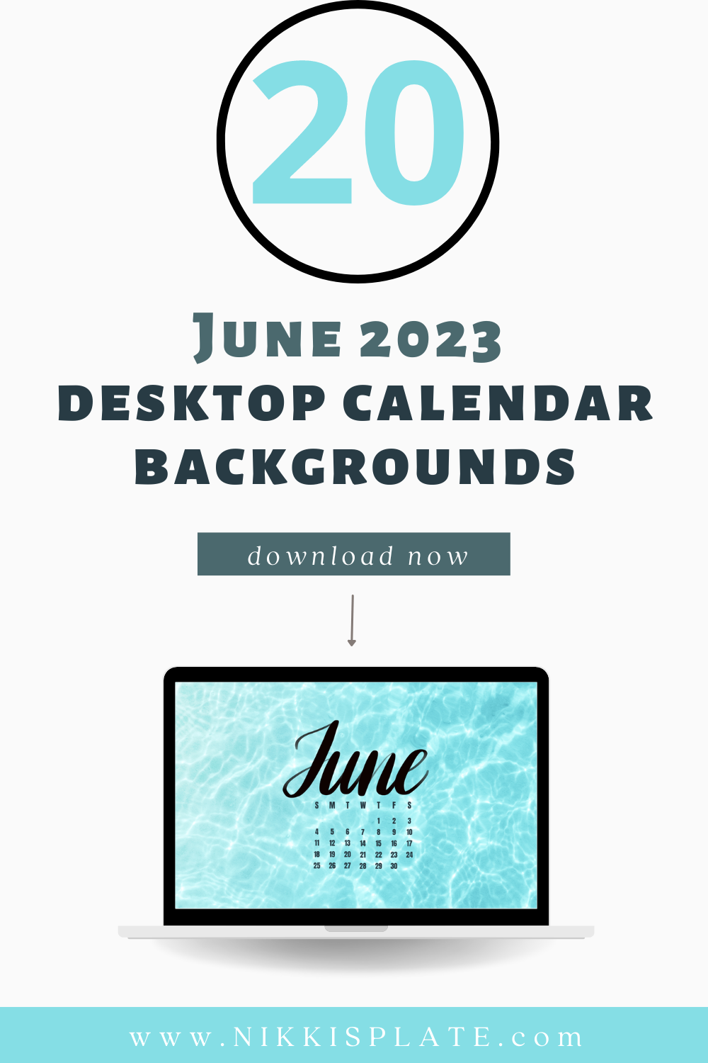 June 2023 Calendar Desktop Wallpaper Background