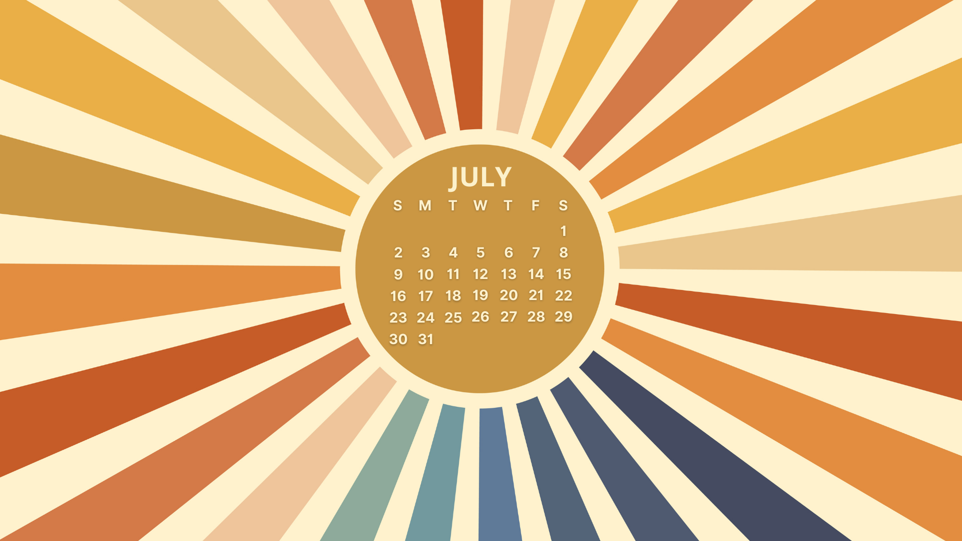 month of july background