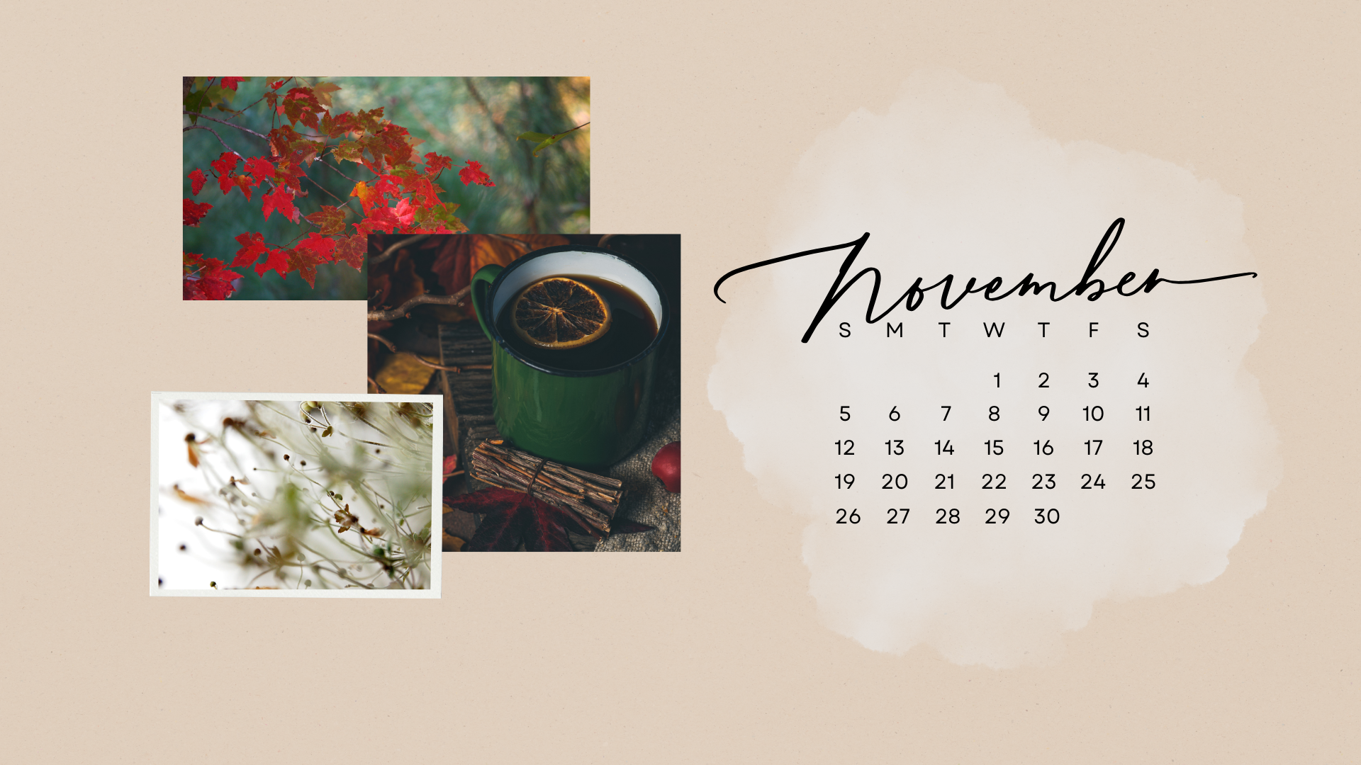 November 2023 Desktop Background Calendar Wallpaper