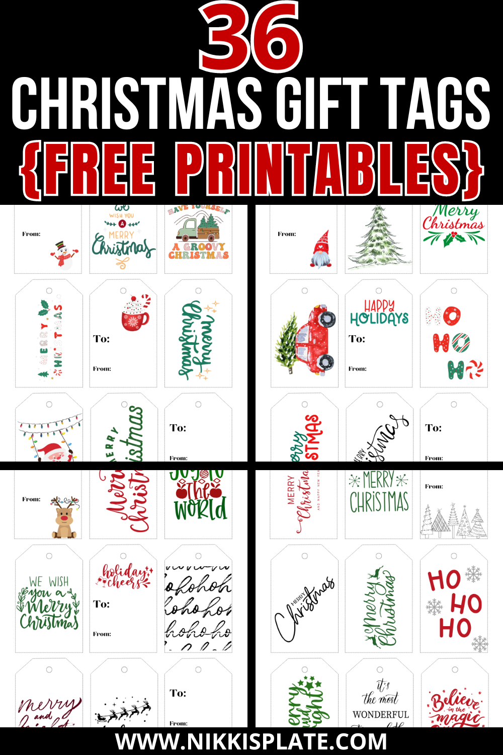 Free Printable Christmas Gift Tags: Add a Personal Touch to Your