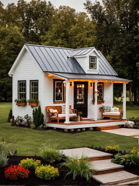 Dive into the cozy world of tiny white cottages with me! Packed with charm, each of these 15 beauties offers a sneak peek into living large in small, stylish spaces.