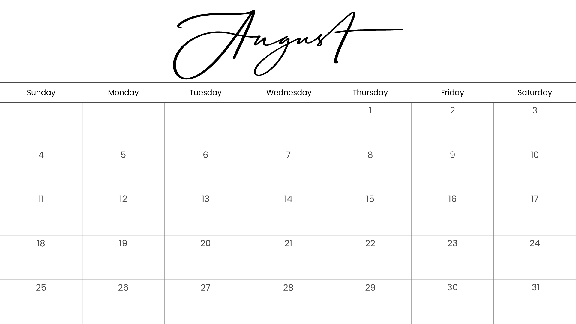 Looking for a free printable AUGUST 2024 calendar? Stay organized and plan your month with ease using my downloadable month AUGUST cute calendars. Sunday start blank AUGUST calendars! Use as work or school calendars.