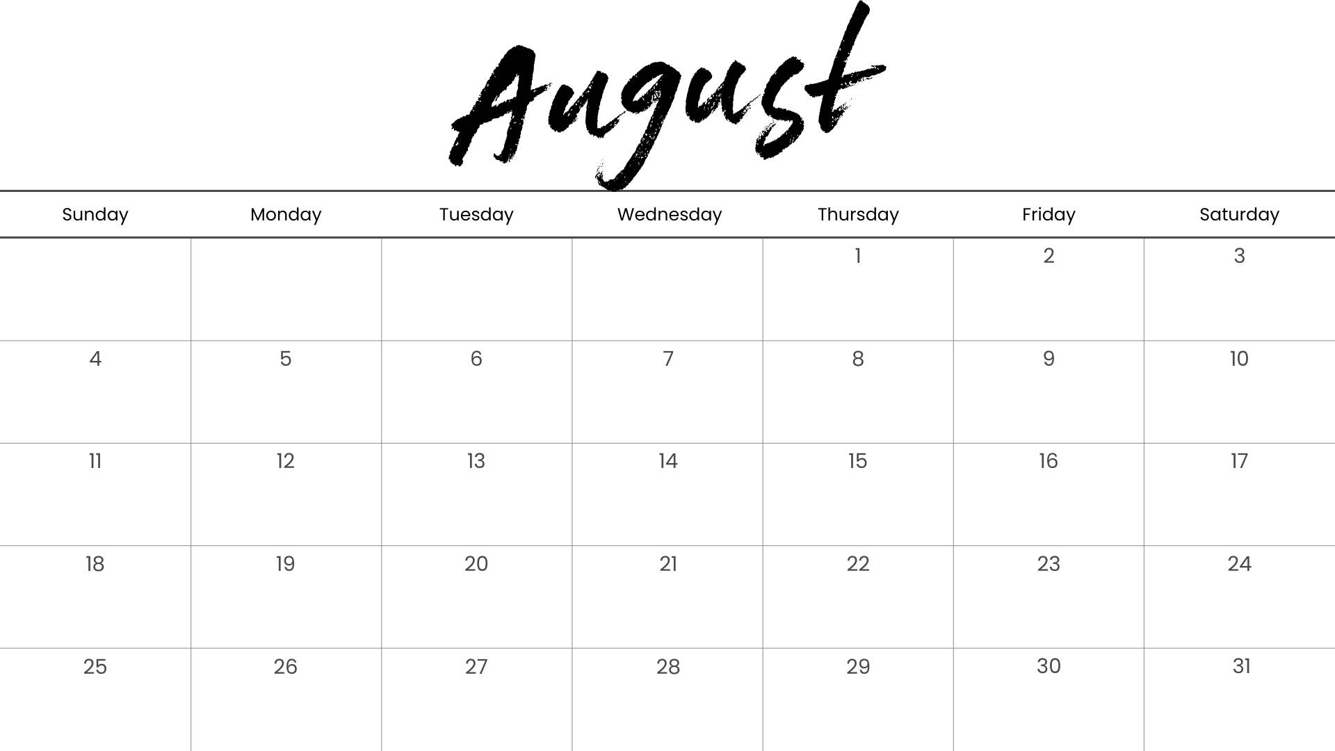 Looking for a free printable AUGUST 2024 calendar? Stay organized and plan your month with ease using my downloadable month AUGUST cute calendars. Sunday start blank AUGUST calendars! Use as work or school calendars.