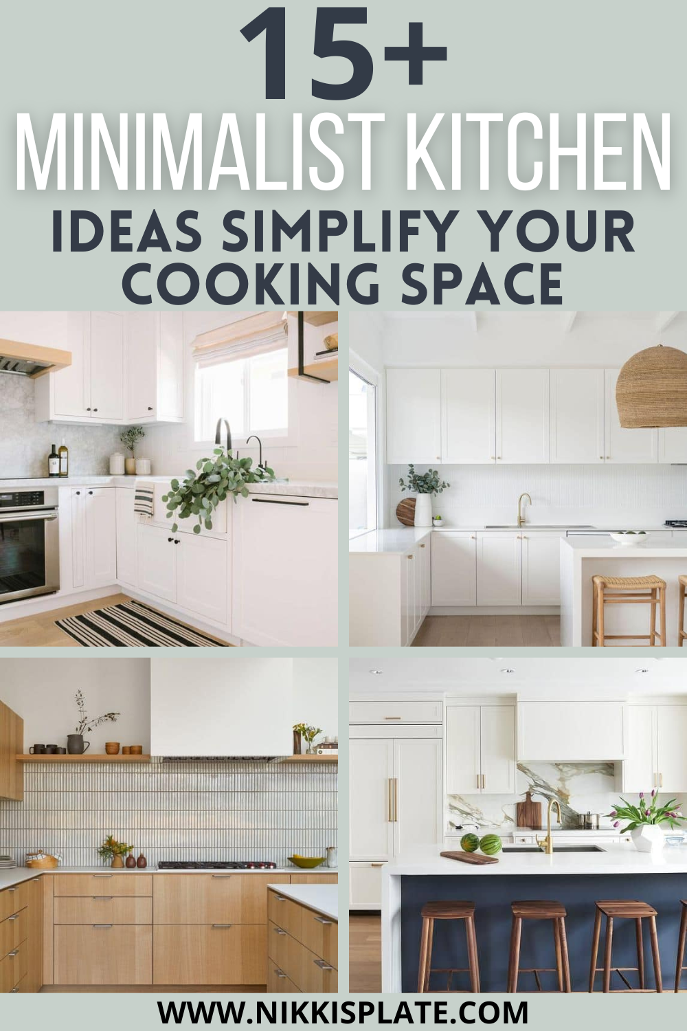 15 Minimalist Kitchen Ideas to Simplify Your Cooking Space - Transform your kitchen into a sleek, clutter-free haven with these top 15 minimalist kitchens