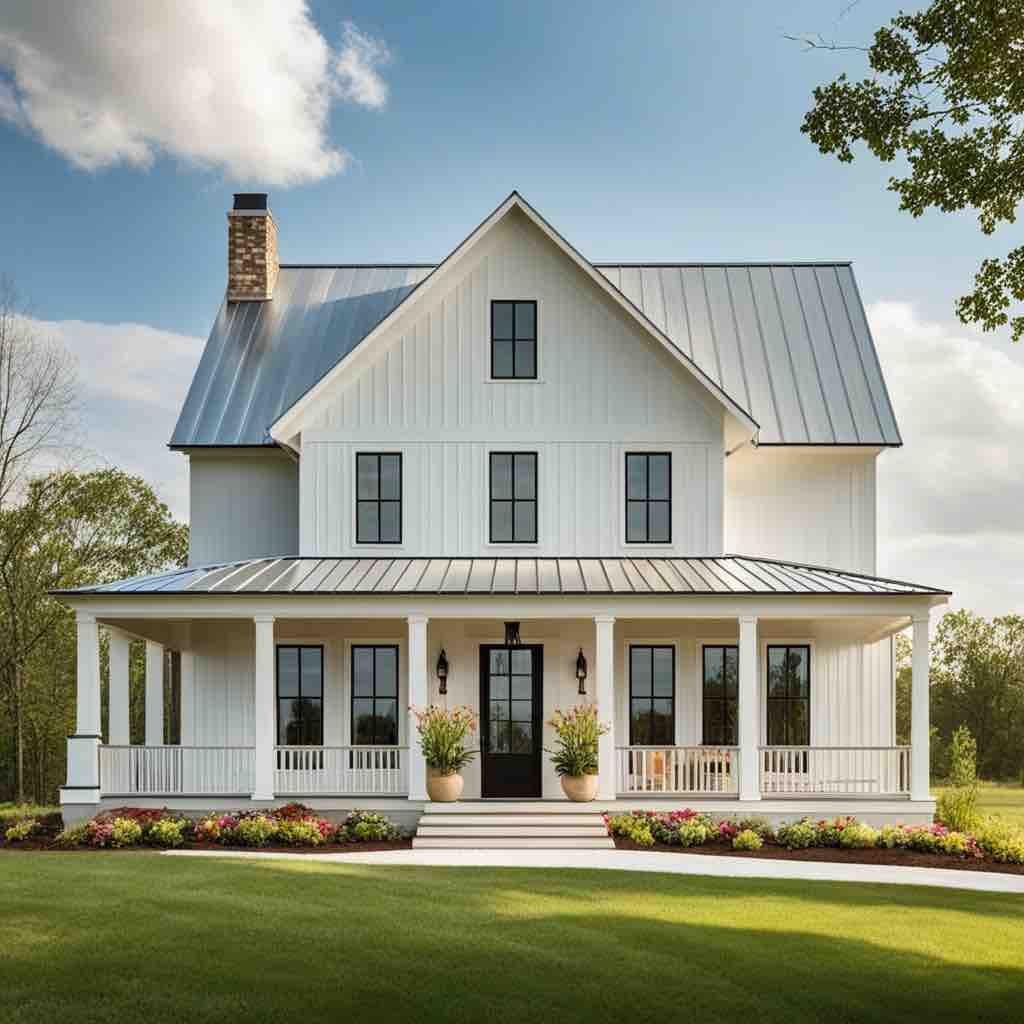 Here are 25 breathtaking white modern farmhouses that blend rustic charm with sleek contemporary design.