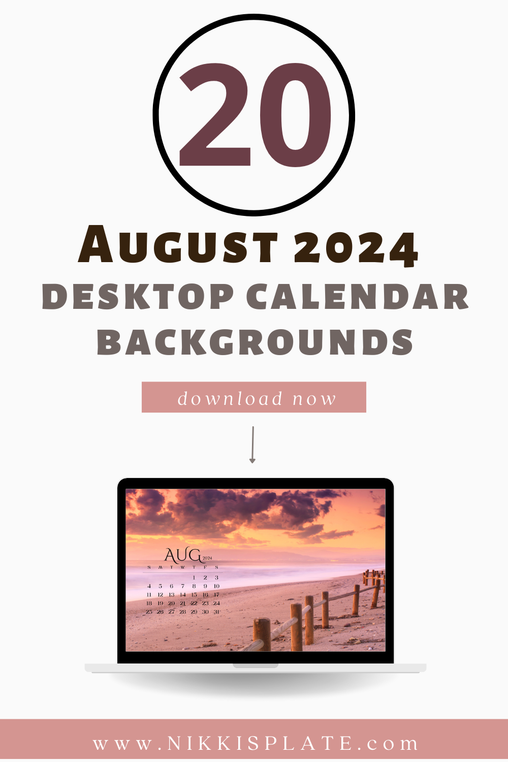 Free August 2024 Desktop Calendar Backgrounds; Here are your free August backgrounds for computers and laptops. Tech freebies for this month!