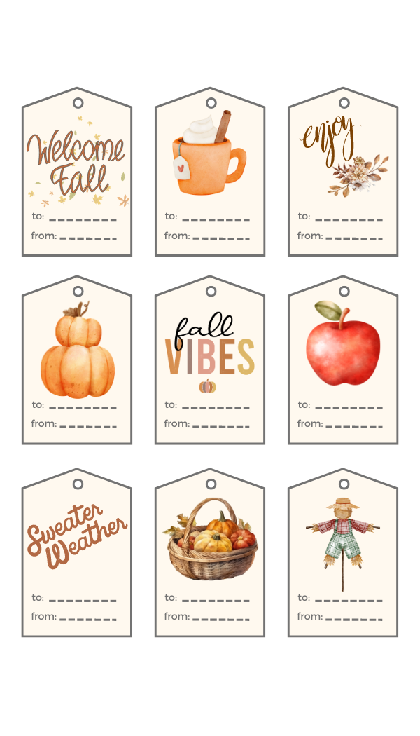 Ready to spruce up your autumn gifts? Snag my collection of 27 free fall printable gift tags—perfect for any occasion! Spice up your presents with a seasonal touch that's as easy as print, cut, and attach.