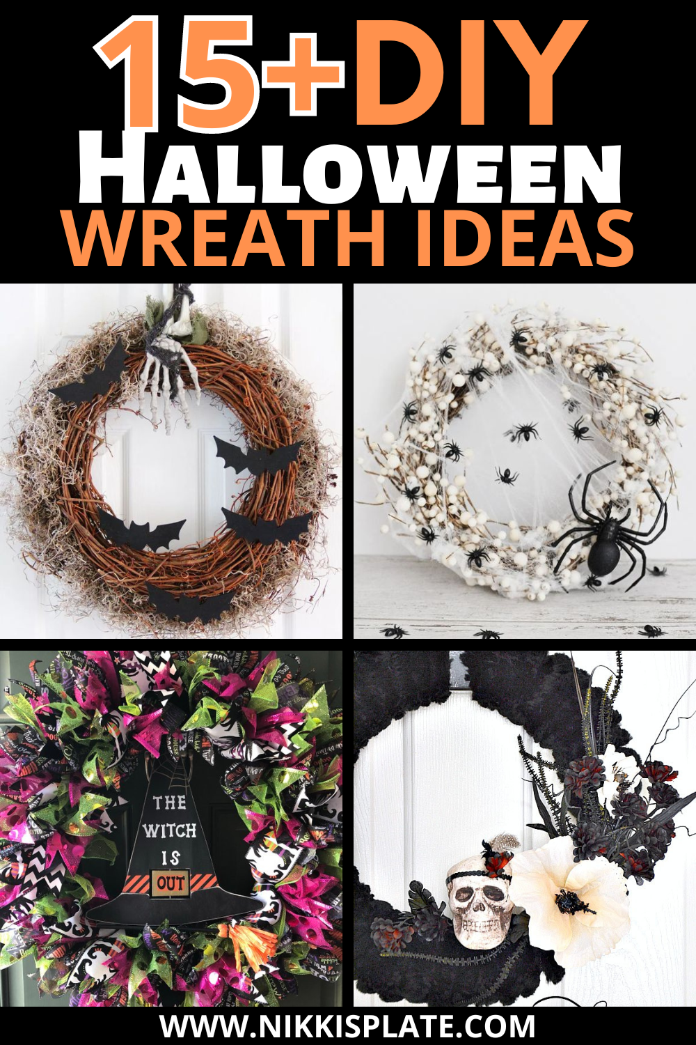 15 Creative DIY Halloween Wreath Ideas - Get ready to unleash your creativity with these 15 easy DIY Halloween wreath ideas! Perfect for any skill level, you'll find all the inspiration you need to make your front door spooktacular this fall.