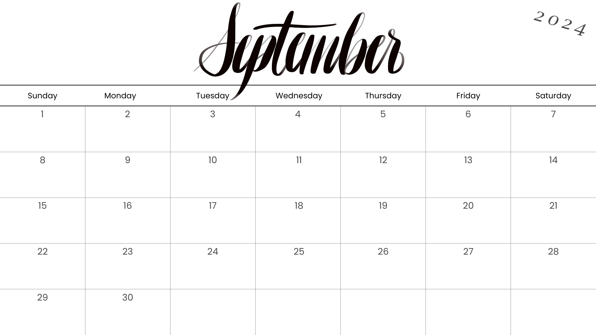 Looking for a free printable SEPTEMBER 2024 calendar? Stay organized and plan your month with ease using my downloadable month SEPTEMBER cute calendars. Sunday start blank SEPTEMBER calendars! Use as work or school calendars.