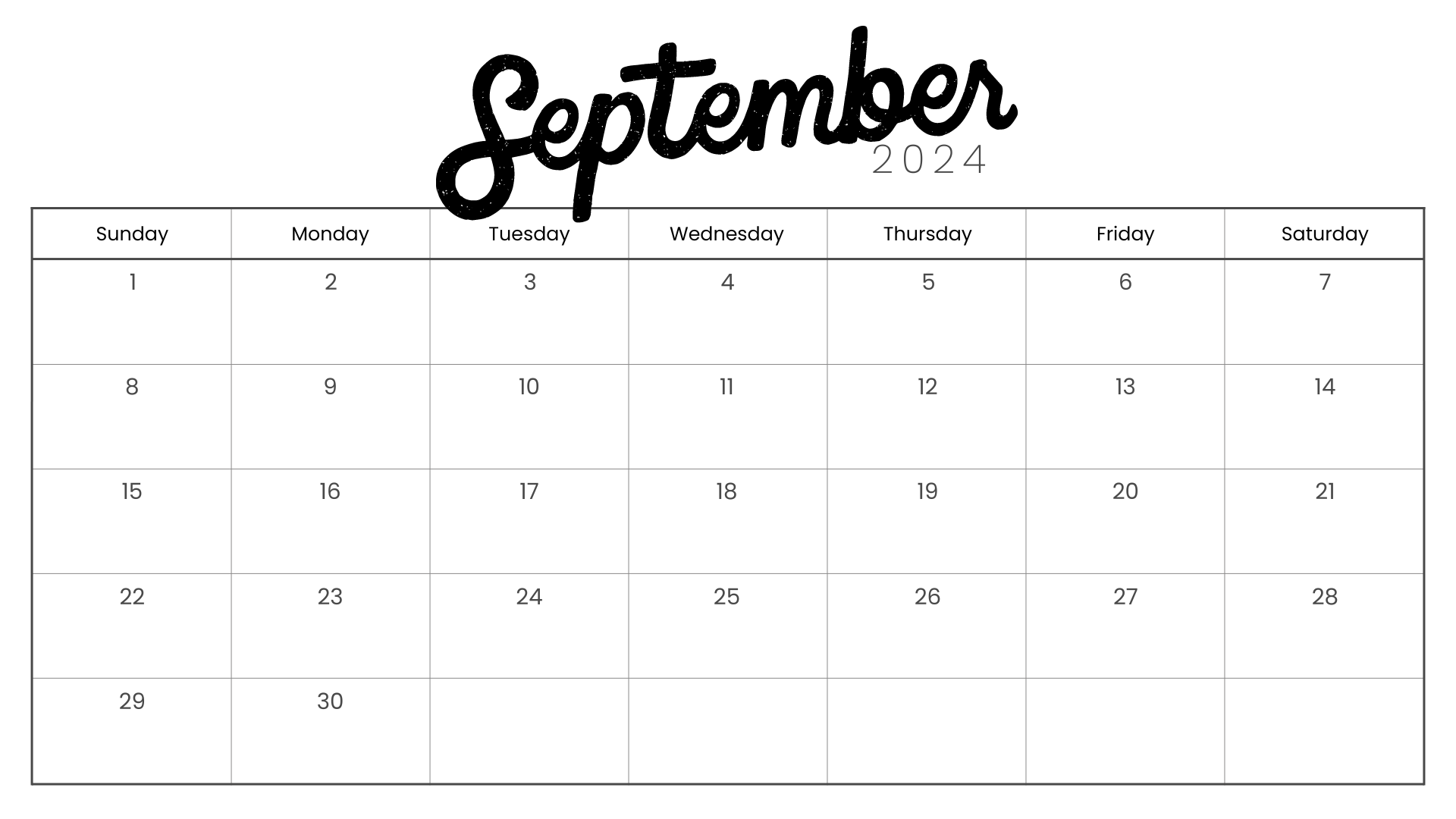 Looking for a free printable SEPTEMBER 2024 calendar? Stay organized and plan your month with ease using my downloadable month SEPTEMBER cute calendars. Sunday start blank SEPTEMBER calendars! Use as work or school calendars.