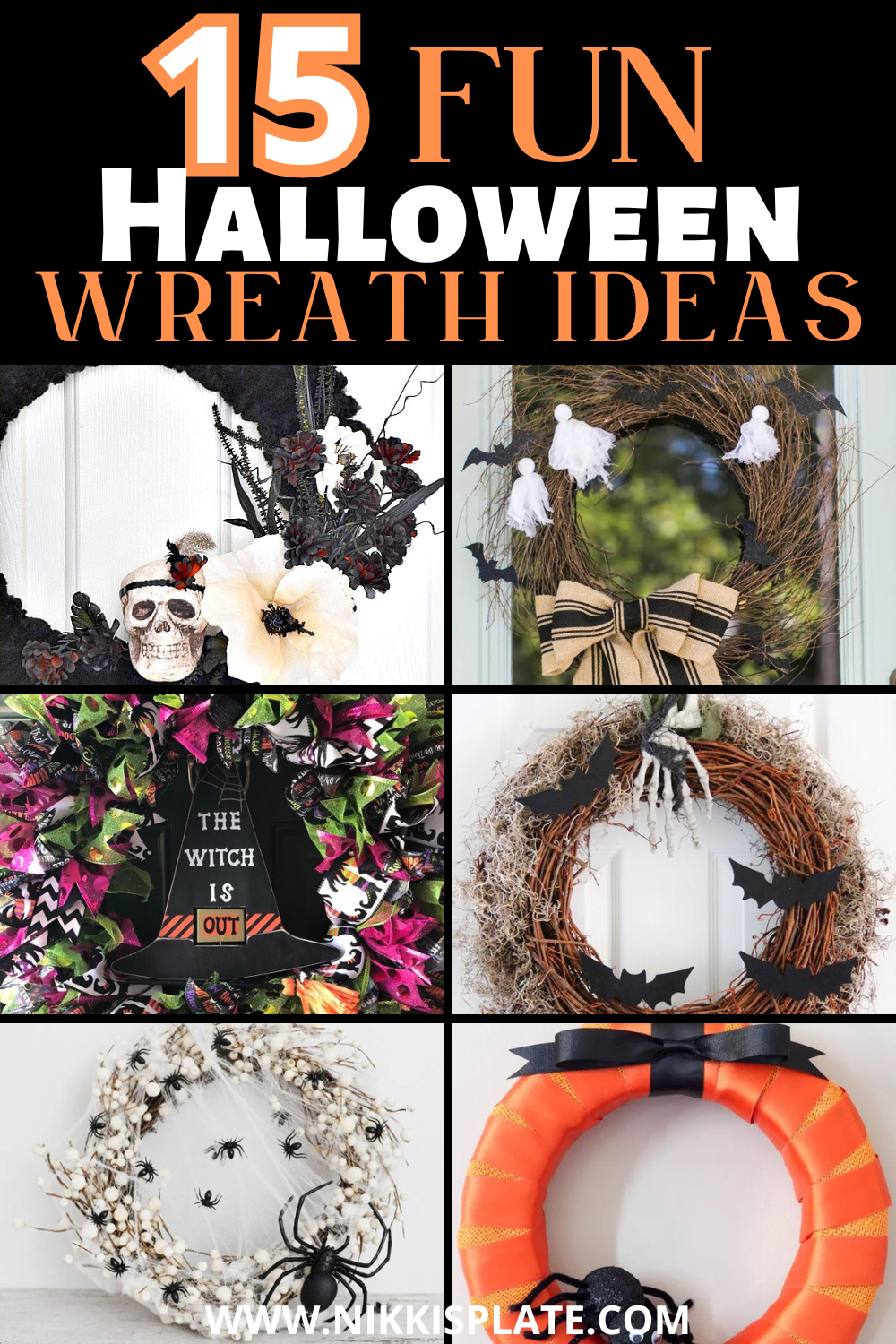 15 Creative DIY Halloween Wreath Ideas - Get ready to unleash your creativity with these 15 easy DIY Halloween wreath ideas! Perfect for any skill level, you'll find all the inspiration you need to make your front door spooktacular this fall.