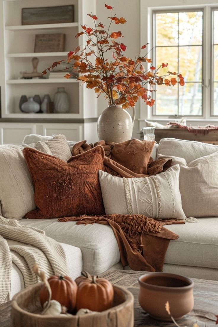 Get ready to cozy up your space this season with these fall living room decor trends for 2024! From comfy textures to warm colors, I've got 15 fabulous ideas to make your space the ultimate autumn retreat. Dive into my 2024 guide for a seasonal refresh that's both chill and charming. 