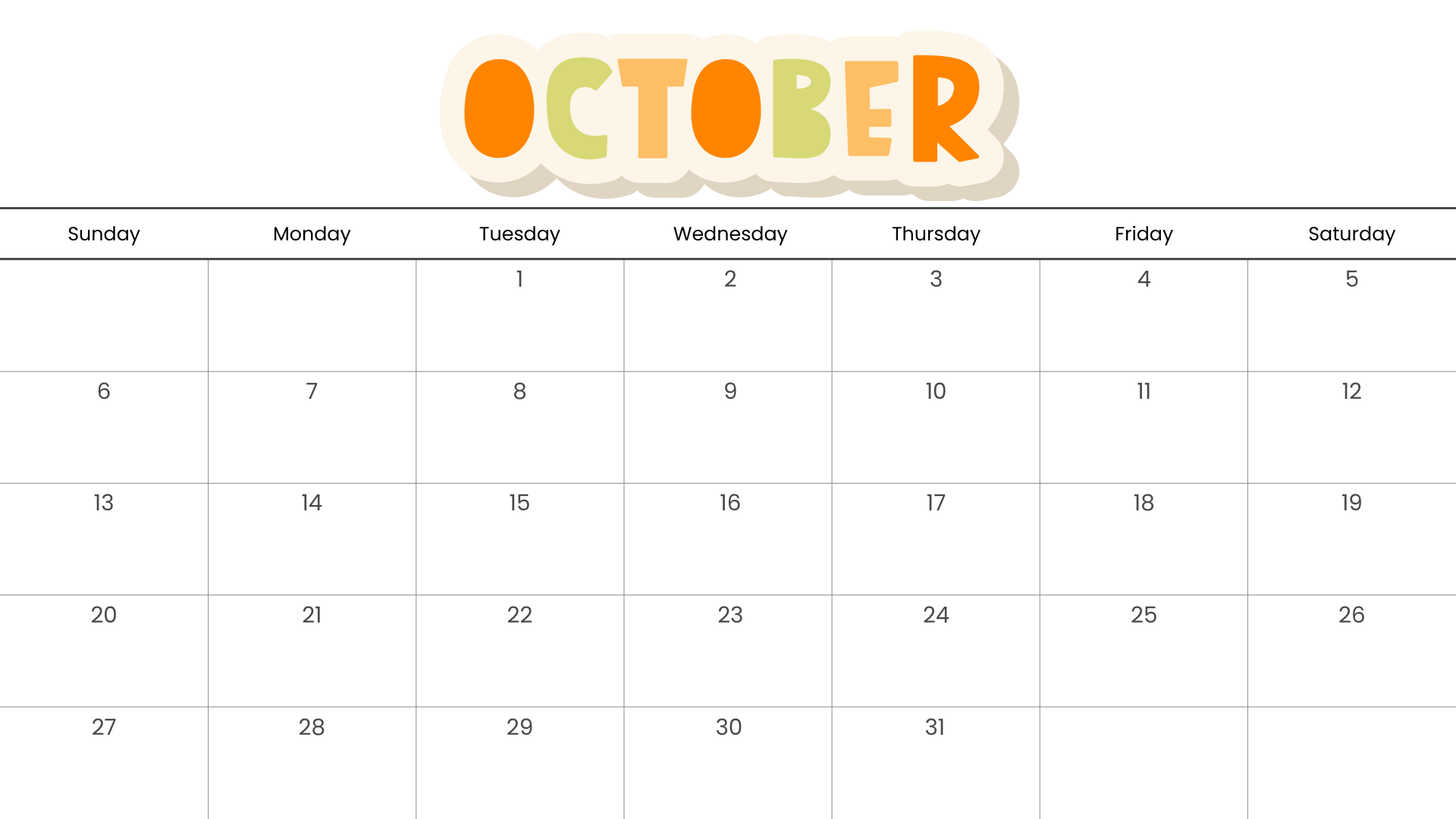 Looking for a free printable October 2024 calendar? Stay organized and plan your month with ease using my downloadable month October cute calendars. Sunday start blank October calendars! Use as work or school calendars.