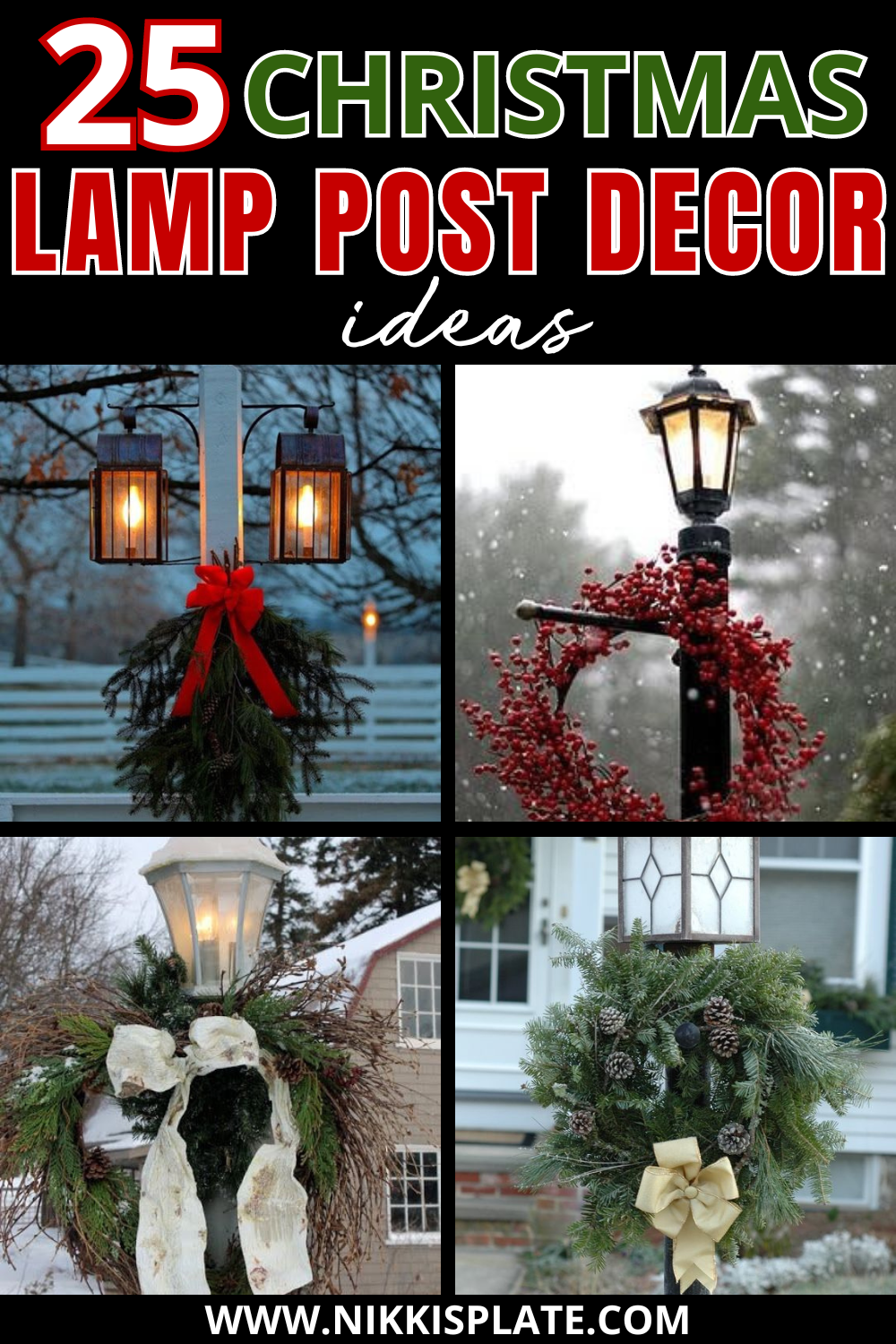 25 Festive Christmas Lamp Post Decor Ideas - Sprinkle a bit of holiday magic on your curb appeal with these top 25 Christmas lamp post decoration ideas! Discover ways to light up your street with a cozy, festive glow that’ll have neighbors smiling all season long.