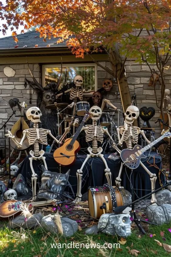 15 Halloween Skeleton Decor Ideas - Dive into the spooky, fun world of Halloween with my top 15 skeleton decor ideas! Get ready to bring those bones to life in your home with creativity and charm. Perfect for the Halloween enthusiast eager to add a unique twist to their decor.