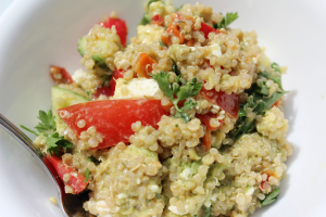 Avocado and Greek Quinoa Salad Recipe - Nikki's Plate