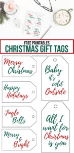 Free Printable Christas Tags: Festive Gift Tag Printables - Nikki's Plate