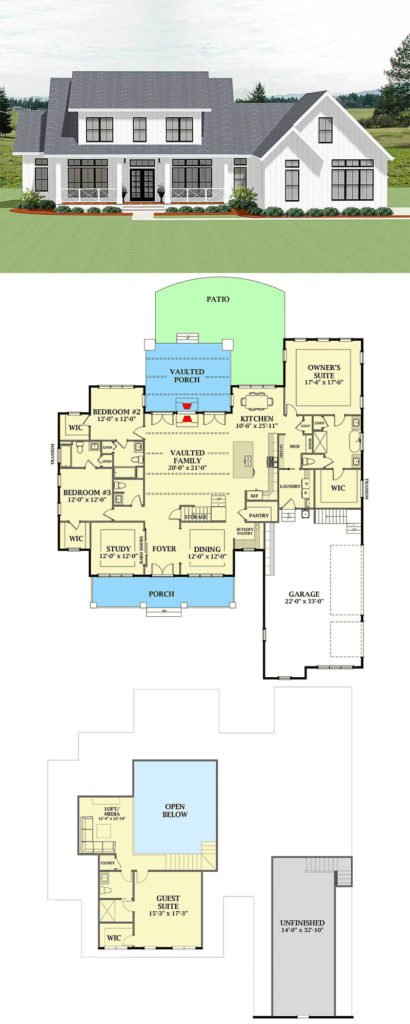 7 Most Popular Farmhouse Plans With Pictures - Nikki's Plate