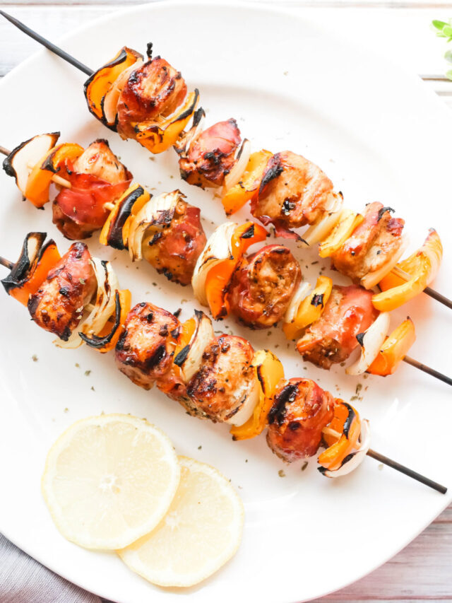 PROSCIUTTO WRAPPED CHICKEN SKEWERS story
