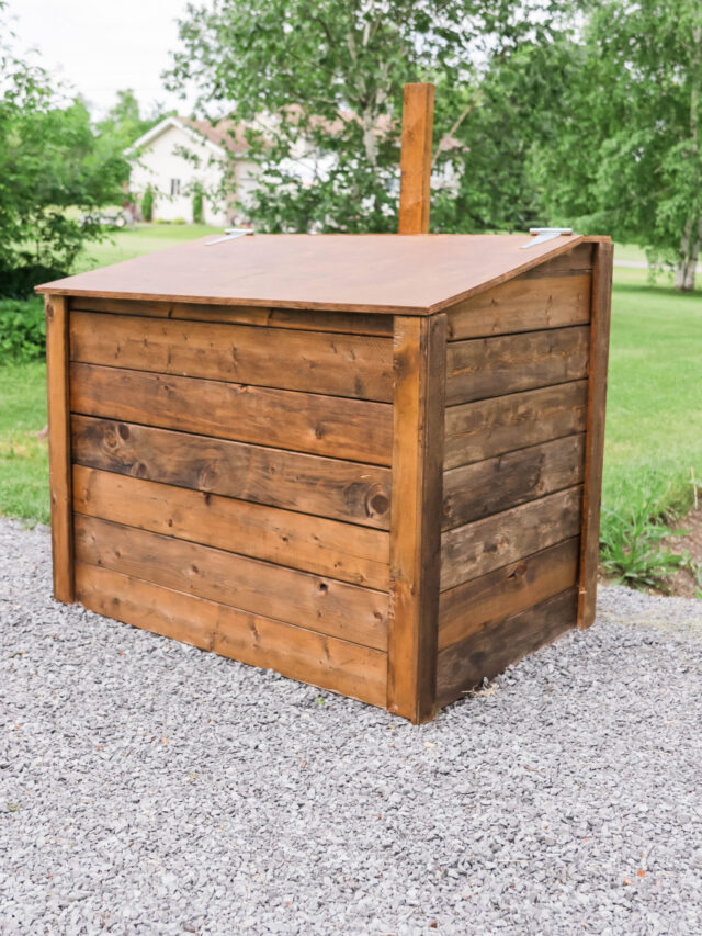 HOW TO BUILD AN OUTDOOR GARBAGE BOX - Step by Step