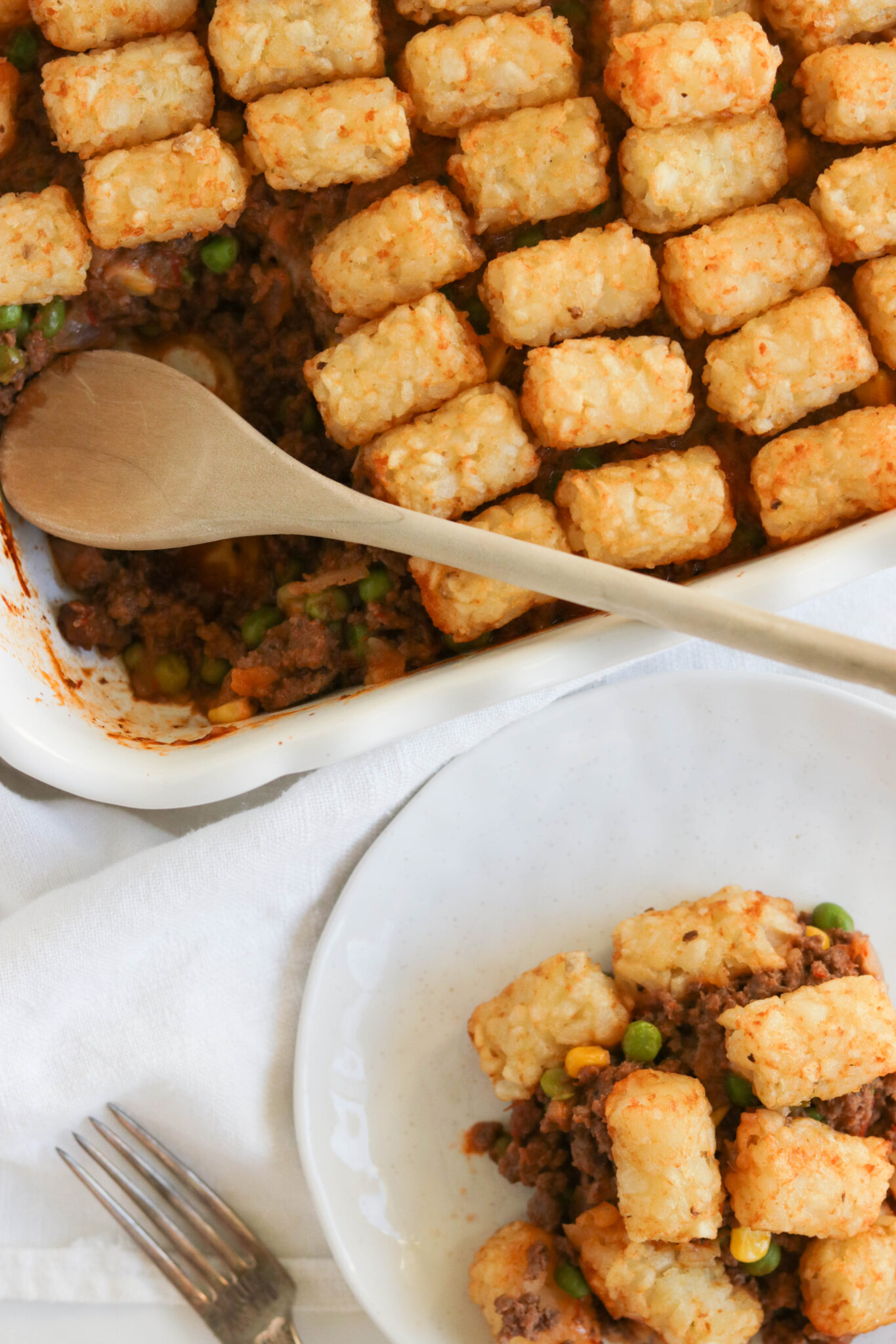 Dairy Free Tater Tot Casserole Recipe - Nikki's Plate