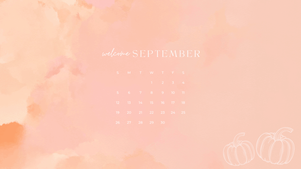 Free September 2021 Desktop Calendar Background - Nikki's Plate