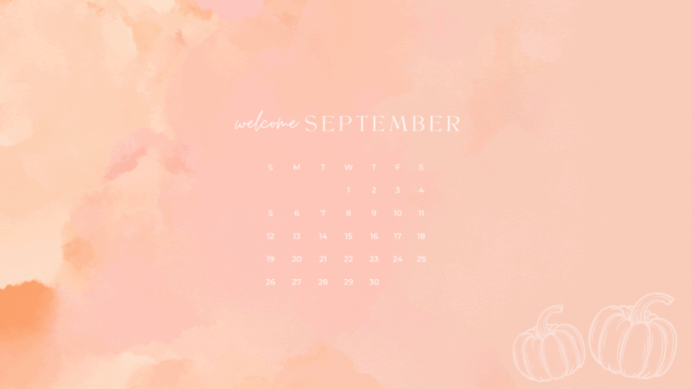 Free September 2021 Desktop Calendar Background - Nikki's Plate