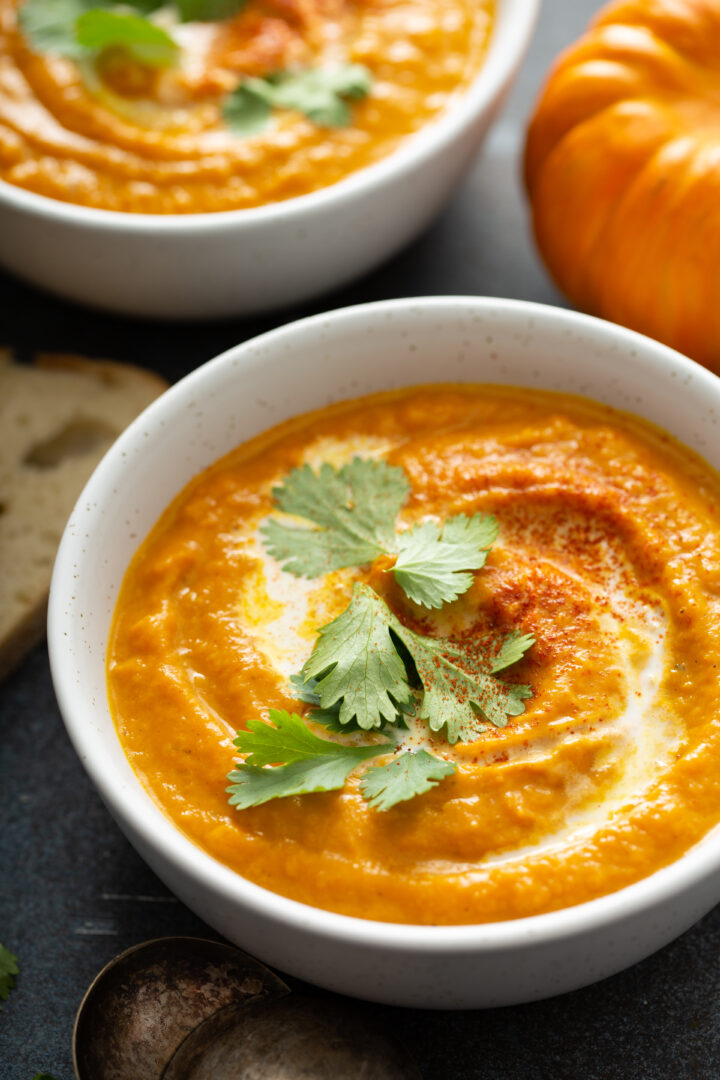 Thai Pumpkin and Carrot Soup Recipe - Nikki's Plate