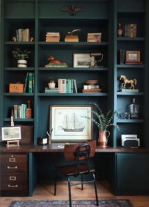 25 Dark Home Office Designs for a Moody Vibe - Nikki's Plate