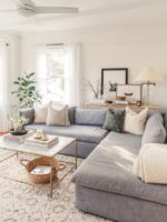 30 Grey Modern Farmhouse Living Room Ideas - Nikki's Plate