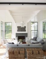 Grey Modern Farmhouse Living Room 8 150x194 