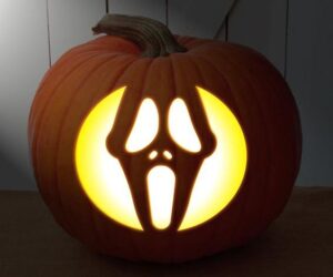 Scream Pumpkin Carving Stencil (FREE PRINTABLE)