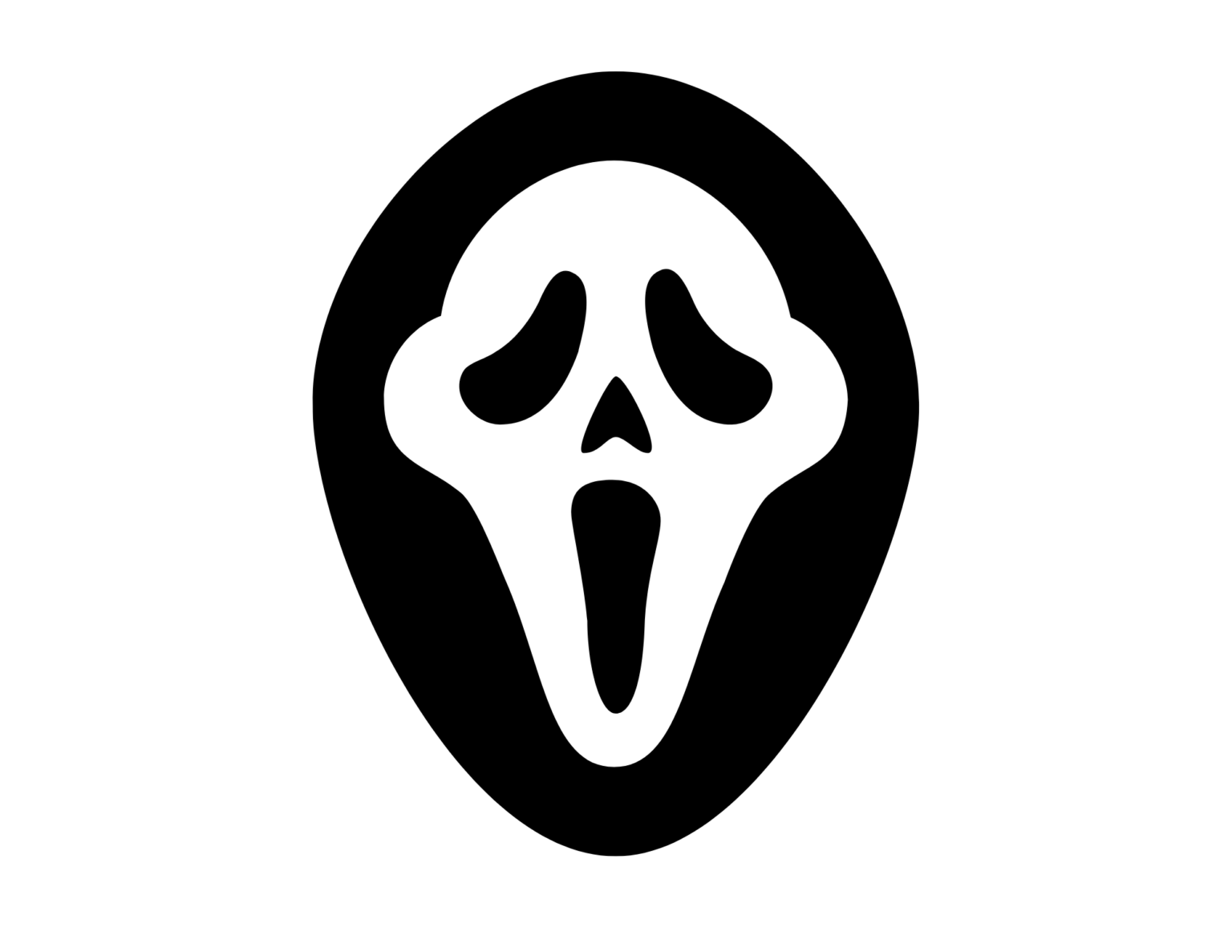 Scream Pumpkin Carving Stencil (FREE PRINTABLE)