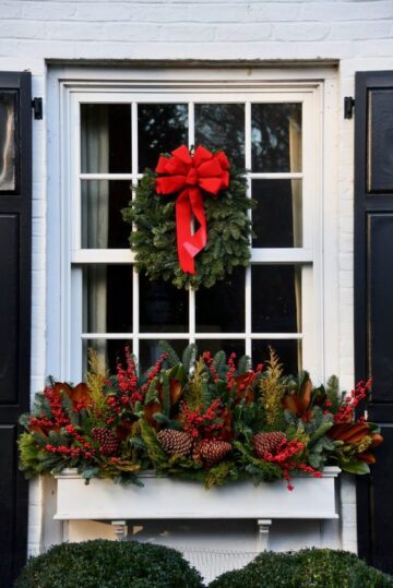 40 Christmas Window Boxes Ideas - Nikki's Plate