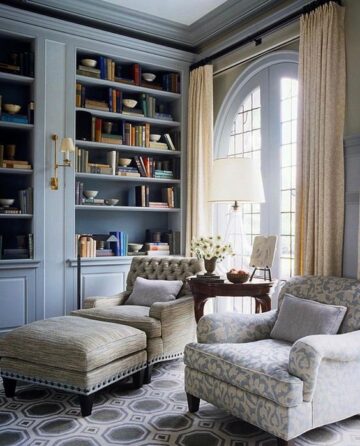 30 Beautiful Home Library Ideas - Nikki's Plate