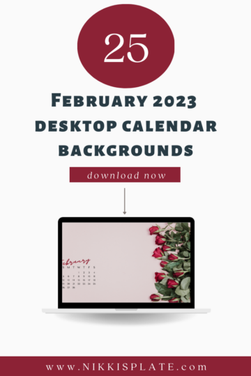 Free February 2023 Desktop Calendar Backgrounds (easy Download)