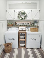 70 Beautiful Farmhouse Laundry Room Ideas - Nikki's Plate