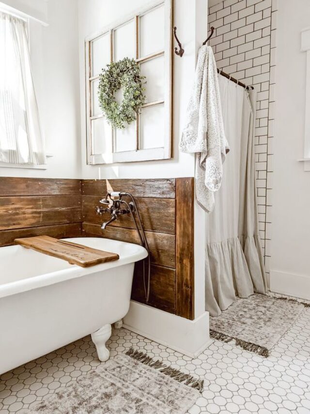 20+ COUNTRY CHIC SHOWER CURTAIN IDEAS