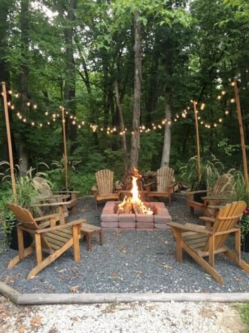25 Rustic Fire Pit Ideas for Your Backyard - Nikki's Plate