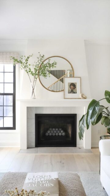 35 Mirror Above Fireplace Ideas for a Beautiful Look - Nikki's Plate