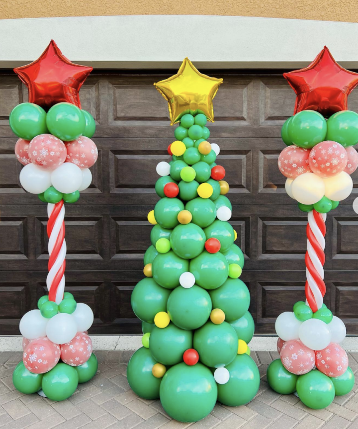 25 Fun Balloon Christmas Tree Ideas - Nikki's Plate