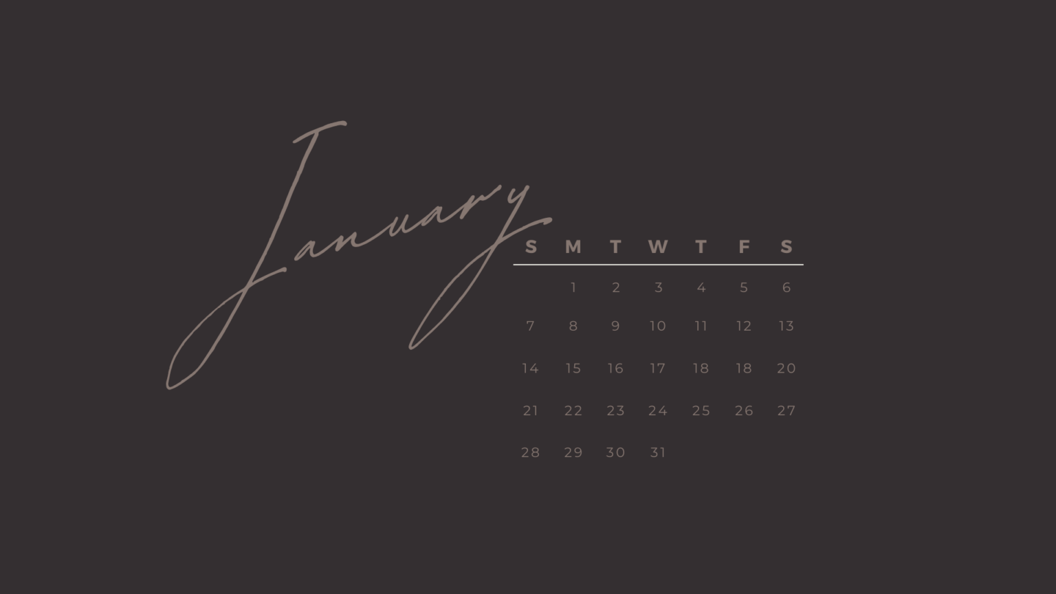 20 FREE JANUARY 2024 DESKTOP CALENDAR BACKGROUNDS (EASY DOWNLOAD ...