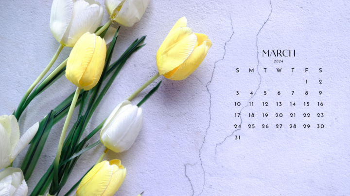 20 FREE MARCH 2024 DESKTOP CALENDAR BACKGROUNDS (EASY DOWNLOAD)