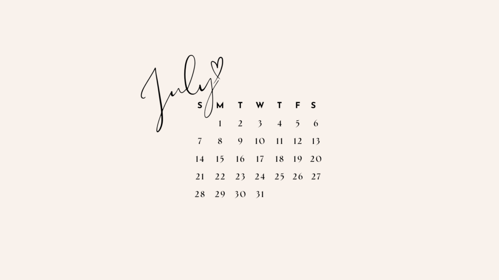 20 FREE JULY 2024 DESKTOP CALENDAR BACKGROUNDS (EASY DOWNLOAD)